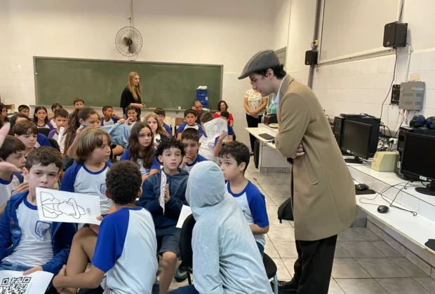 Alunos de Mídias Digitais da PUC-Campinas ministram palestra sobre ‘Câncer Infantil’ nas escolas de Pedreira