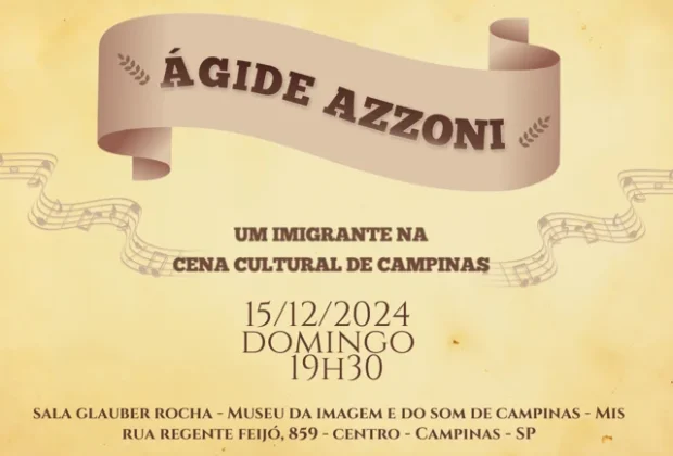 Documentário sobre maestro Ágide Azzoni terá estreia com música ao vivo na Unicamp, dia 9/12