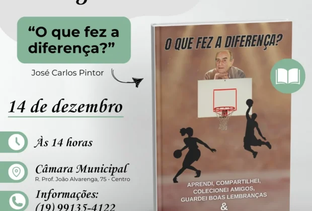 Escritor lança livro com às memórias de José Carlos Pintor sobre o Esporte de Pedreira e cidades da região