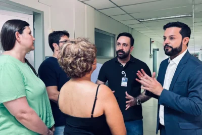 NOVO PREFEITO DE JAGUARIÚNA DAVI NETO VISITA HOSPITAL MUNICIPAL E UPA LOGO APÓS A CERIMÔNIA DE POSSE