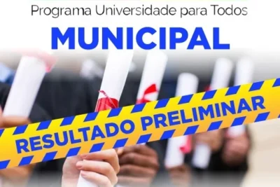 PREFEITURA DIVULGA HOJE RELAÇÃO PRELIMINAR DE APROVADOS NO PROUNI MUNICIPAL