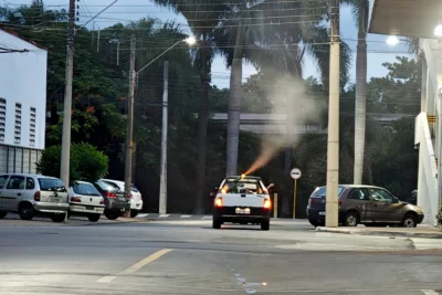 Combate à dengue: nebulização veicular é feita no Parque Cidade Nova e no Ypê Amarelo