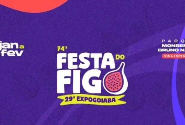 Sertanejo, rock e pagode irão agitar a 74ª Festa do Figo e 29ª Expogoiaba de Valinhos de 2025