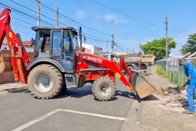 Serviços Municipais realiza mutirão de limpeza e manutenção em diversos bairros de Mogi Guaçu