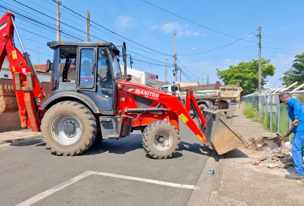 Serviços Municipais realiza mutirão de limpeza e manutenção em diversos bairros de Mogi Guaçu