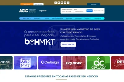 Novo site da ACIC facilita acesso a soluções e serviços oferecidos aos empreendedores de Campinas e região