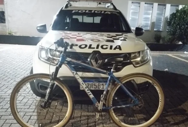 POLÍCIA MILITAR RECUPERA BICICLETA FURTADA, EM MOGI GUAÇU.