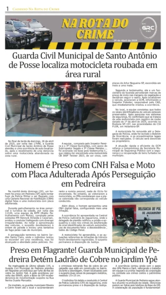 Na Rota do Crime 25-04-25