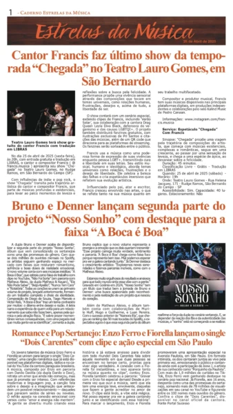 Estrela da Música 25-04-25