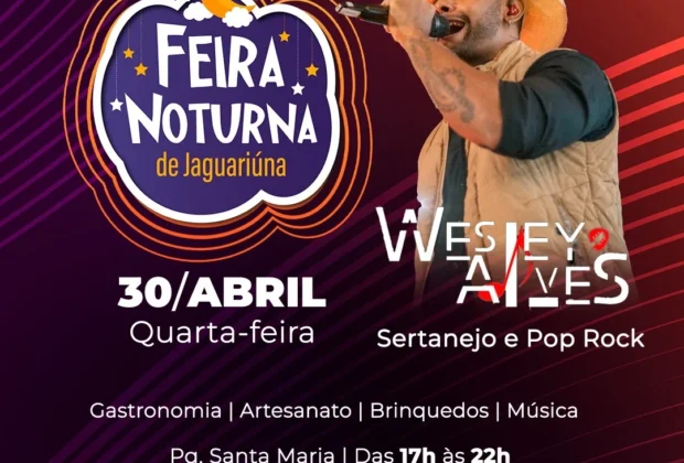 FEIRA NOTURNA LEVA MÚSICA E MUITA DIVERSÃO AO PARQUE SANTA MARIA HOJE