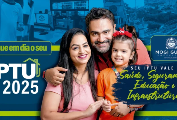 IPTU 2025 em Mogi Guaçu: cota única e 1ª parcela agora  poderá ser paga até maio