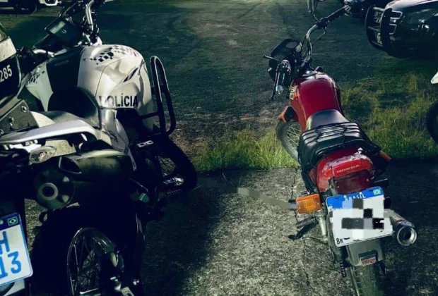 Adolescente foge da PM e é flagrado com motocicleta adulterada em Pedreira