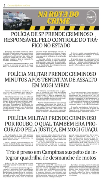 Na Rota do Crime 16-05-25