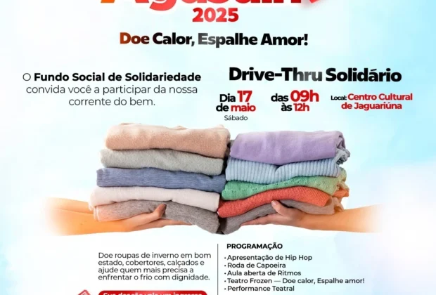 CAMPANHA DO AGASALHO TEM “DIA D” NESTE SÁBADO