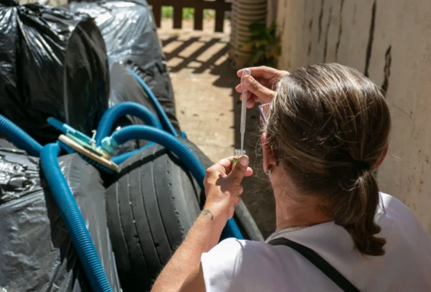 SAÚDE REALIZA AVALIAÇÃO DE DENSIDADE LARVÁRIA NO COMBATE À DENGUE