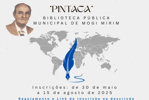 VEM AÍ O 15º CONCURSO LITERÁRIO “ORLANDO BRONZATTO – PINTACA”!