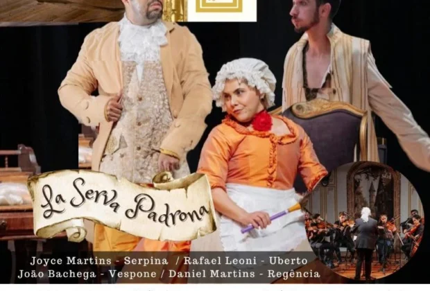 Ópera cômica “La Serva Padrona” chega ao Teatro Castro Mendes no dia 23 de maio