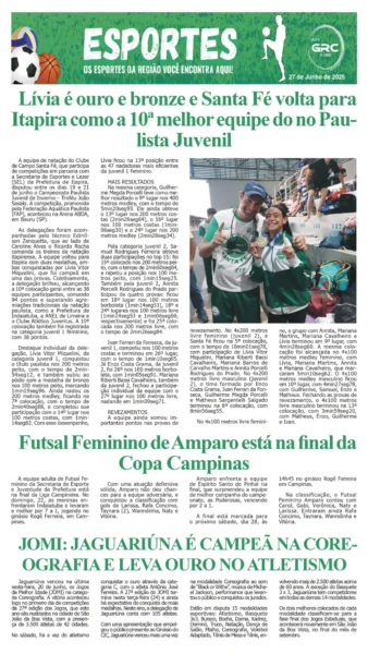 Esportes 27-06-25