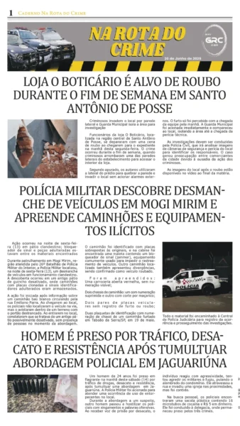 Na Rota do Crime 20-06-25