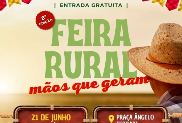 Pedreira recebe a 8ª Feira Rural “Mãos que Geram” na Praça Ângelo Ferrari
