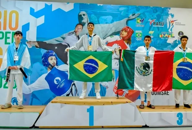 Guaçuano conquista medalha de bronze no Rio Open de Taekwondo 2025