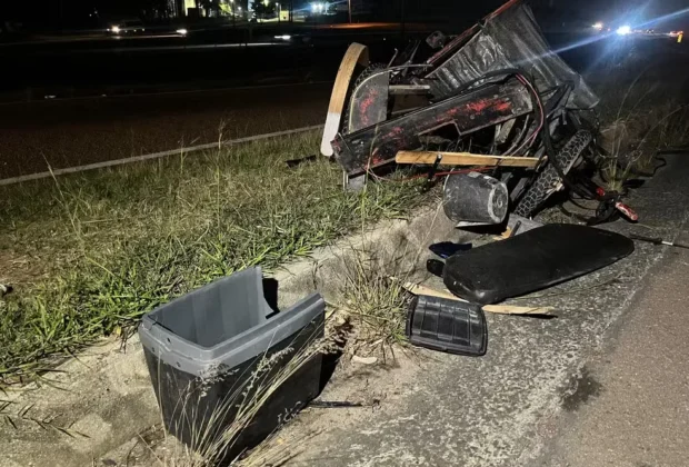  Acidente entre charrete, carro e duas motos mata motociclista em Campinas