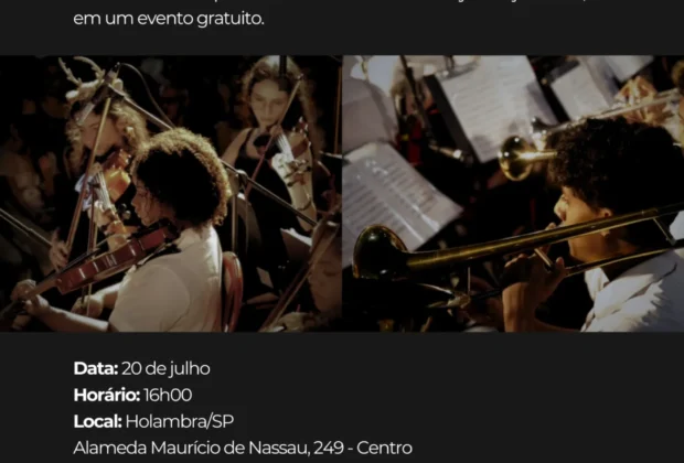 Holambra recebe o projeto Tons do Brasil com orquestra sinfônica gratuita no domingo (20)