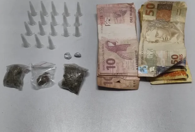 Polícia Militar prende homem por tráfico de drogas em Estiva Gerbi