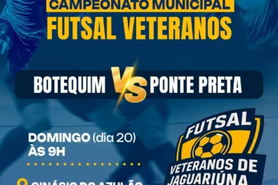 BOTEQUIM E PONTE PRETA DECIDEM NO DOMINGO O MUNICIPAL DE FUTSAL VETERANOS