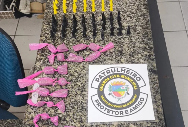 GCM de Santo Antônio de Posse apreende grande quantidade de drogas no bairro São Judas Tadeu