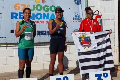 Atleta de Jaguariúna conquista ouro no atletismo nos Jogos Regionais em Bragança Paulista