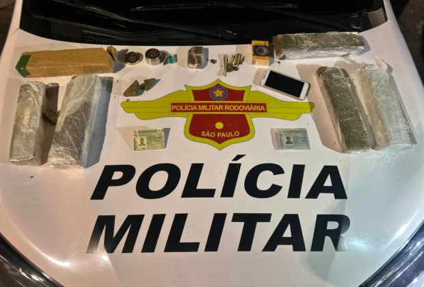Polícia Rodoviária prende dupla por tráfico de drogas em rodovia de Socorro