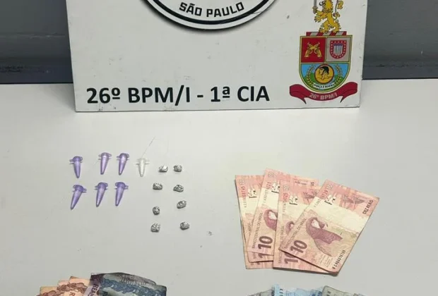 Polícia Militar prende homem por tráfico de drogas em Estiva Gerbi