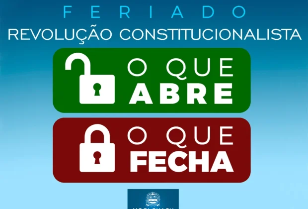 Feriado da Revolução Constitucionalista de 1932: confira o que abre e fecha