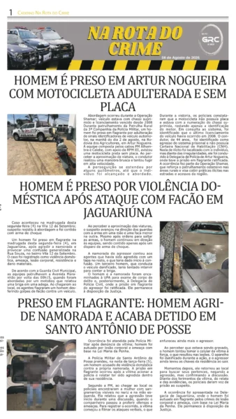 Na Rota do Crime 08-08-25