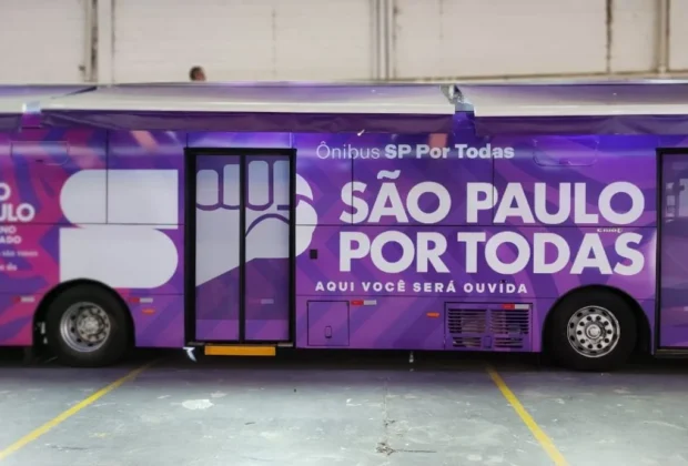Ônibus SP Por Todas leva a Amparo serviços itinerantes de acolhimento e proteção às mulheres