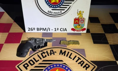 Homem é preso com revólver municiado em Mogi Guaçu