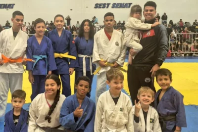 Atletas de Holambra participam de festival de Judô em Limeira