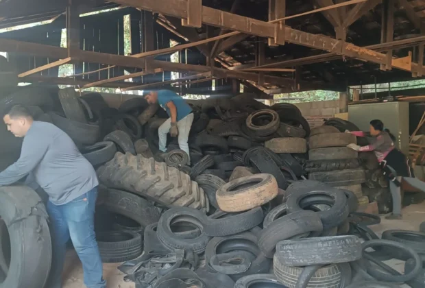 Itapira já recolheu mais de 21 toneladas de pneus no Ecoponto Municipal em 2025
