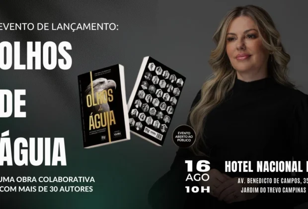 Campinas recebe lançamento do livro Olhos de Águia, obra colaborativa com mais de 30 autores