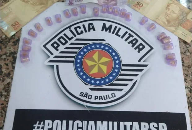 Polícia Militar prende jovem por tráfico de drogas no bairro Nosso Teto, em Itapira