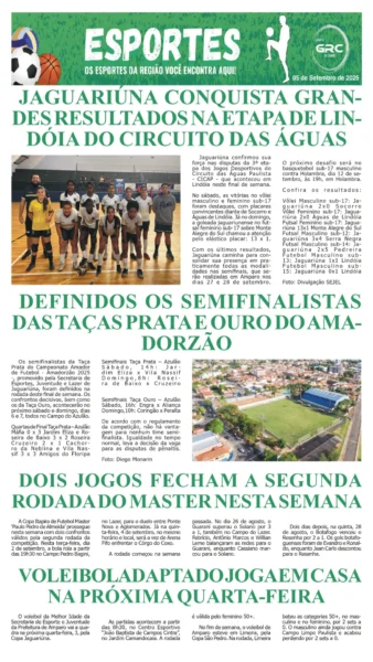 Esportes 05-09-25