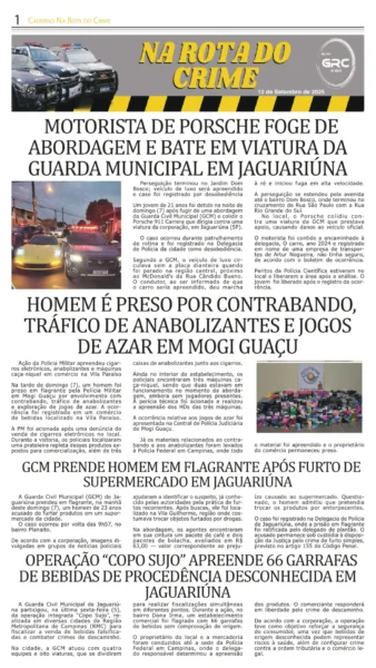 Na Rota do Crime 12-09-25