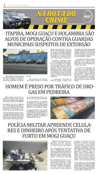 Na Rota do Crime 19-09-25