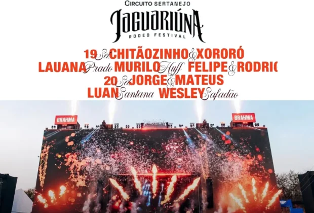 Jaguariúna Rodeo Festival começa neste fim de semana com grandes shows e competições