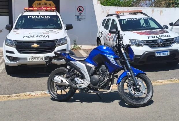 Polícia Militar de Itapira recupera moto roubada e captura procurado pela Justiça
