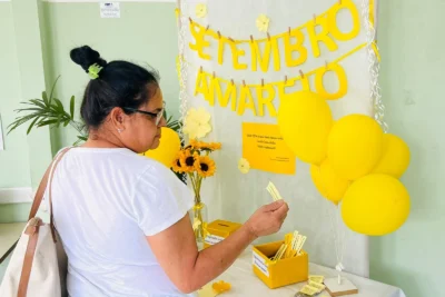 SAÚDE REALIZA AÇÃO ESPECIAL EM COMEMORAÇÃO AO SETEMBRO AMARELO