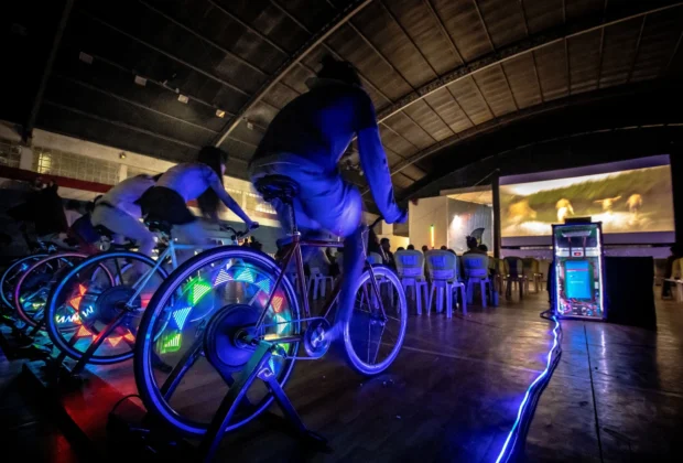 BikeCine pela primeira vez em Holambra