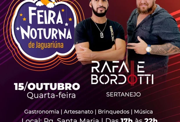 PARQUE SANTA MARIA RECEBE HOJE A FEIRA NOTURNA DE JAGUARIÚNA