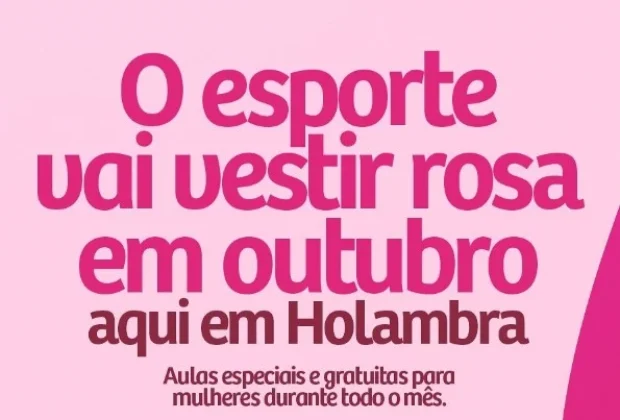 Holambra promove atividades esportivas gratuitas para mulheres durante o Outubro Rosa